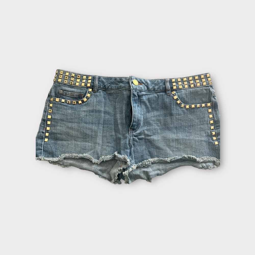 Michael Kors studded Demin Jean Shorts